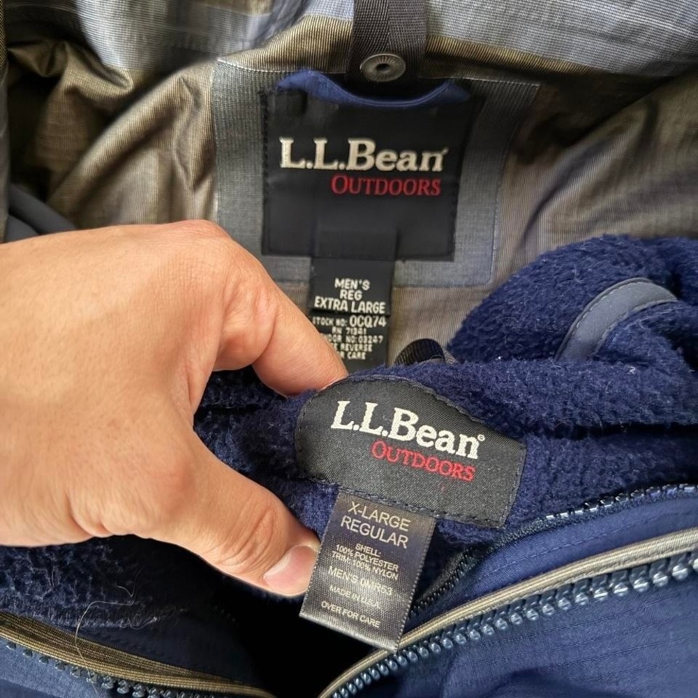 Vintage L.L.Bean Gore-Tex All Conditions Jacket Navy blue jacket - Picture 6 of 8